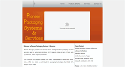Desktop Screenshot of pioneerpacks.co.in